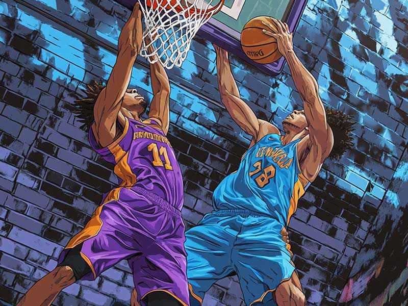 老詹此前谈自己16岁时和乔丹打球，网友找出当年老詹隔扣乔丹镜头片尾